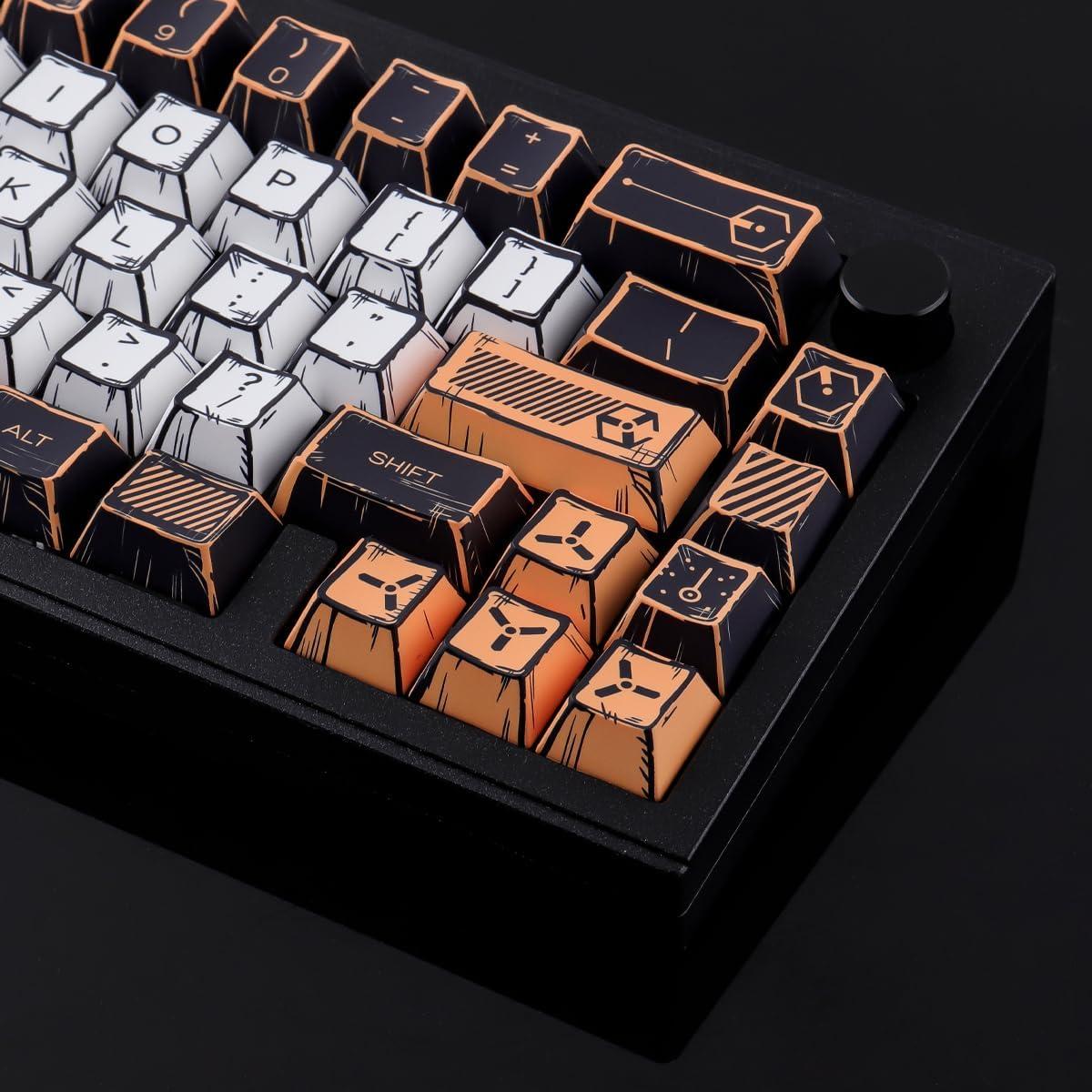 Juego de Teclas Tsungup PBT Manga Japonés 147 Teclas Cherry Profile