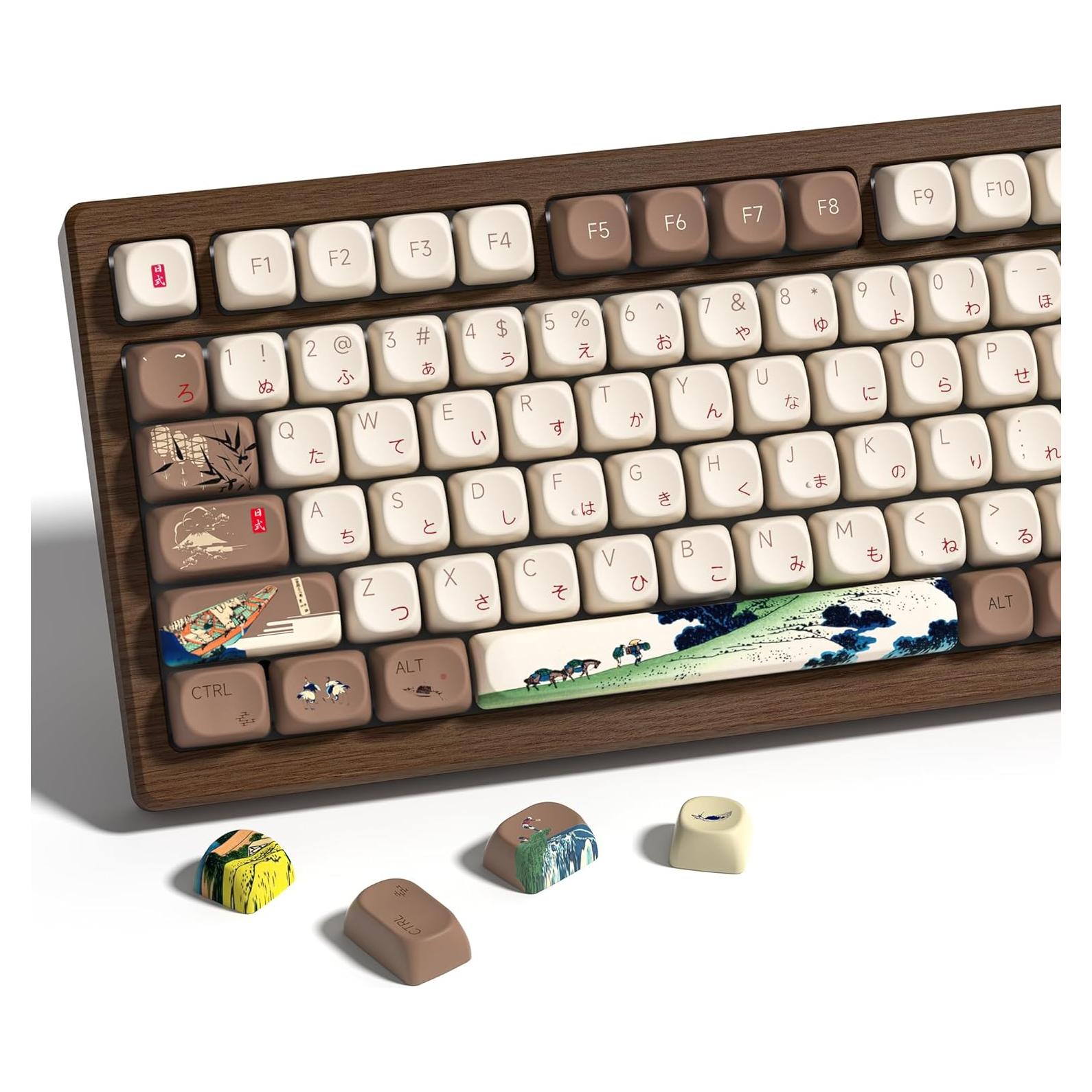 Juego de Teclas PBT COSTOM Fuji para Teclado Mecánico 131 Piezas