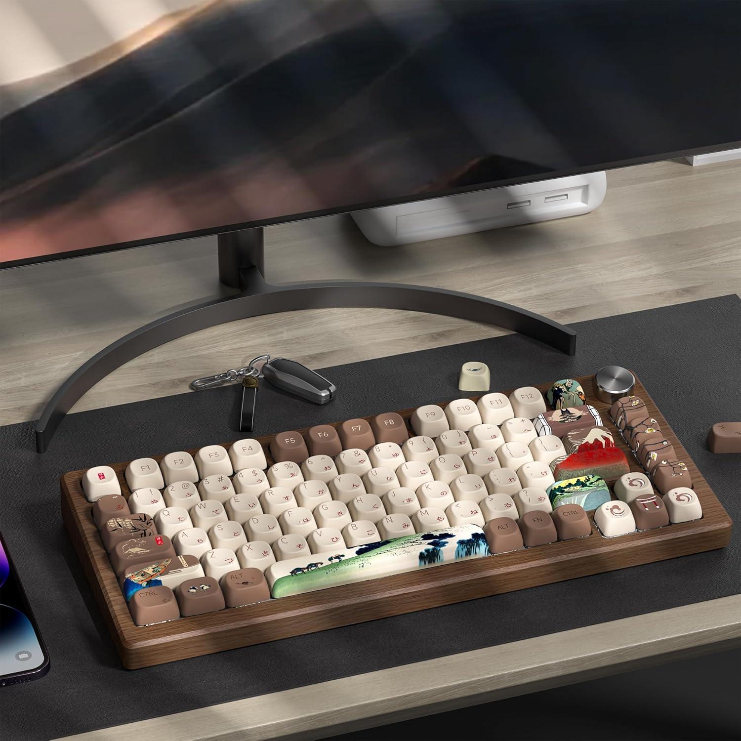 Juego de Teclas PBT COSTOM Fuji para Teclado Mecánico 131 Piezas