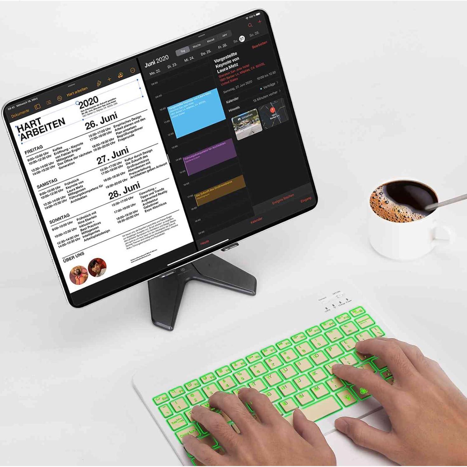 Teclado Ergonómico Inalámbrico UrbanX UX030 RGB Slim