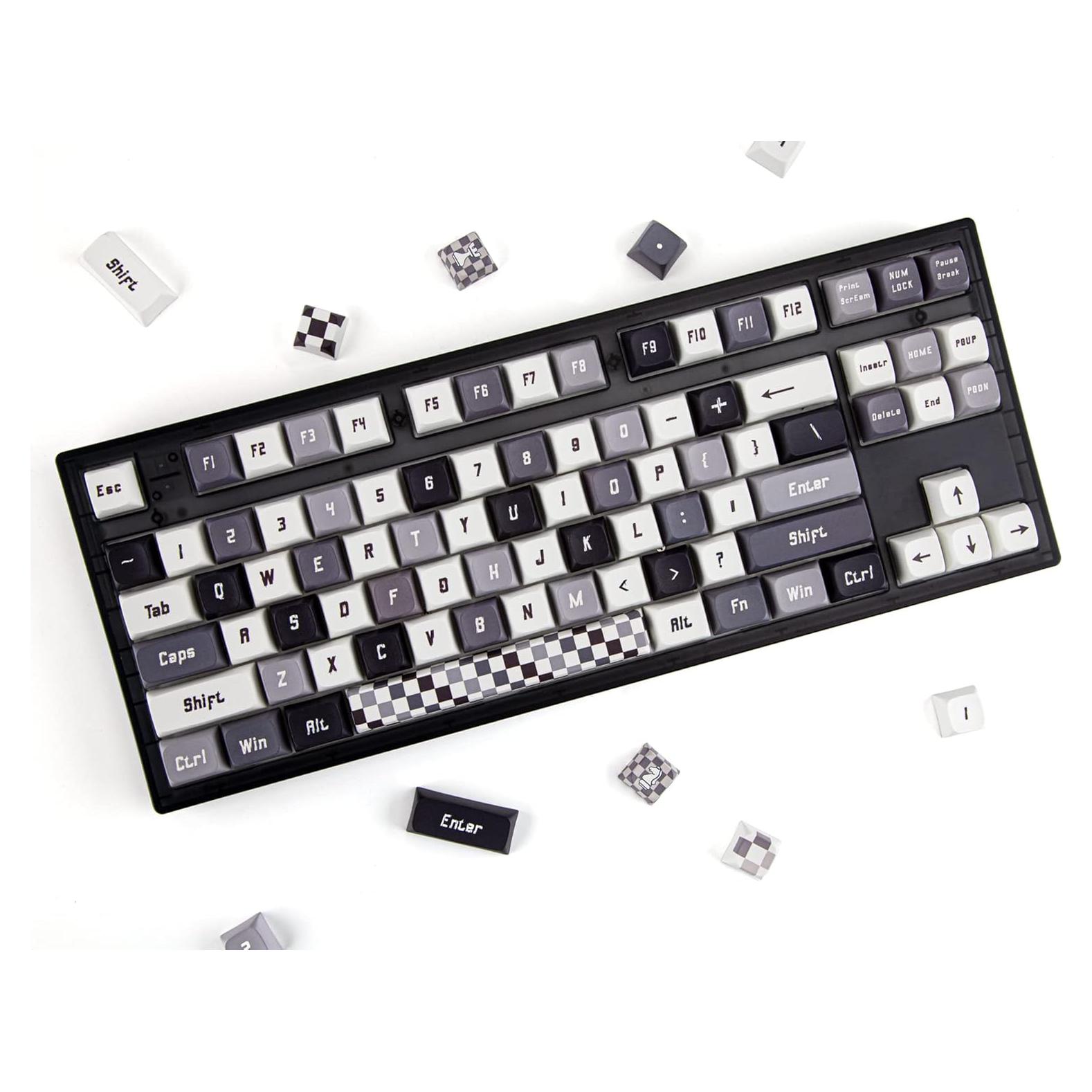 Juego de Teclas Personalizadas PBT BowJian 130 Teclas XDA Ajedrez