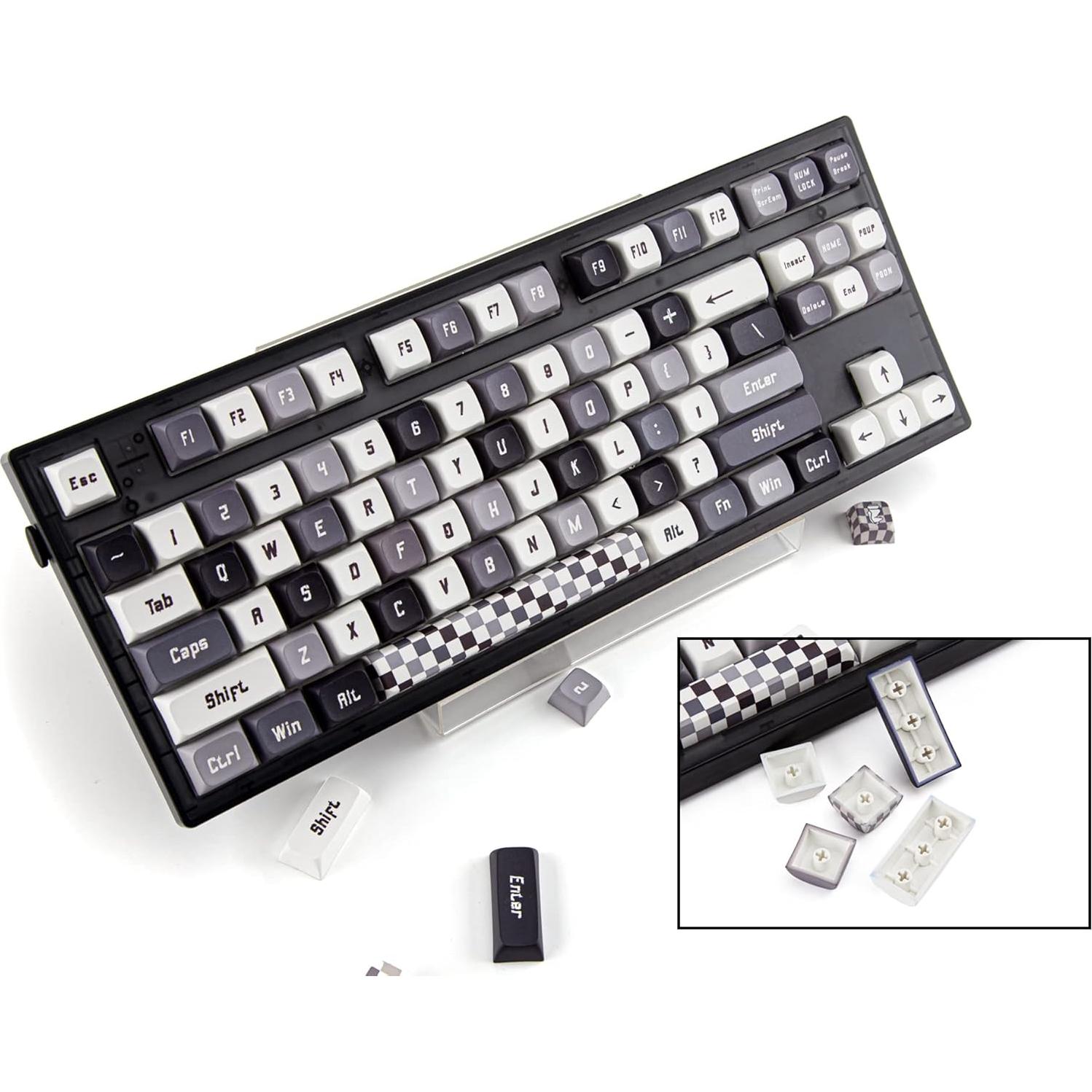 Juego de Teclas Personalizadas PBT BowJian 130 Teclas XDA Ajedrez