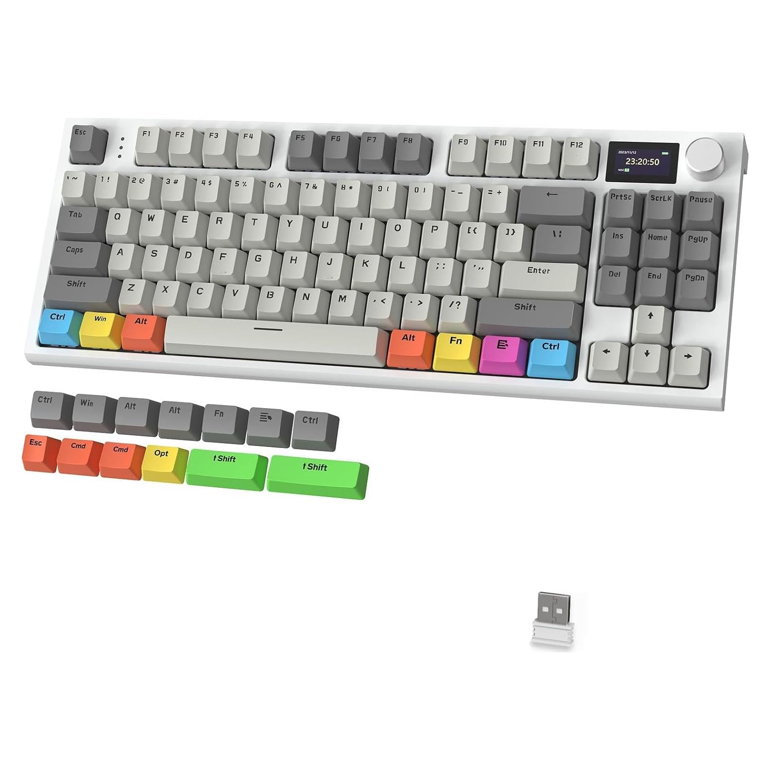 Teclado Mecánico Inalámbrico MAMBASNAKE K86 RGB 1.2" TFT