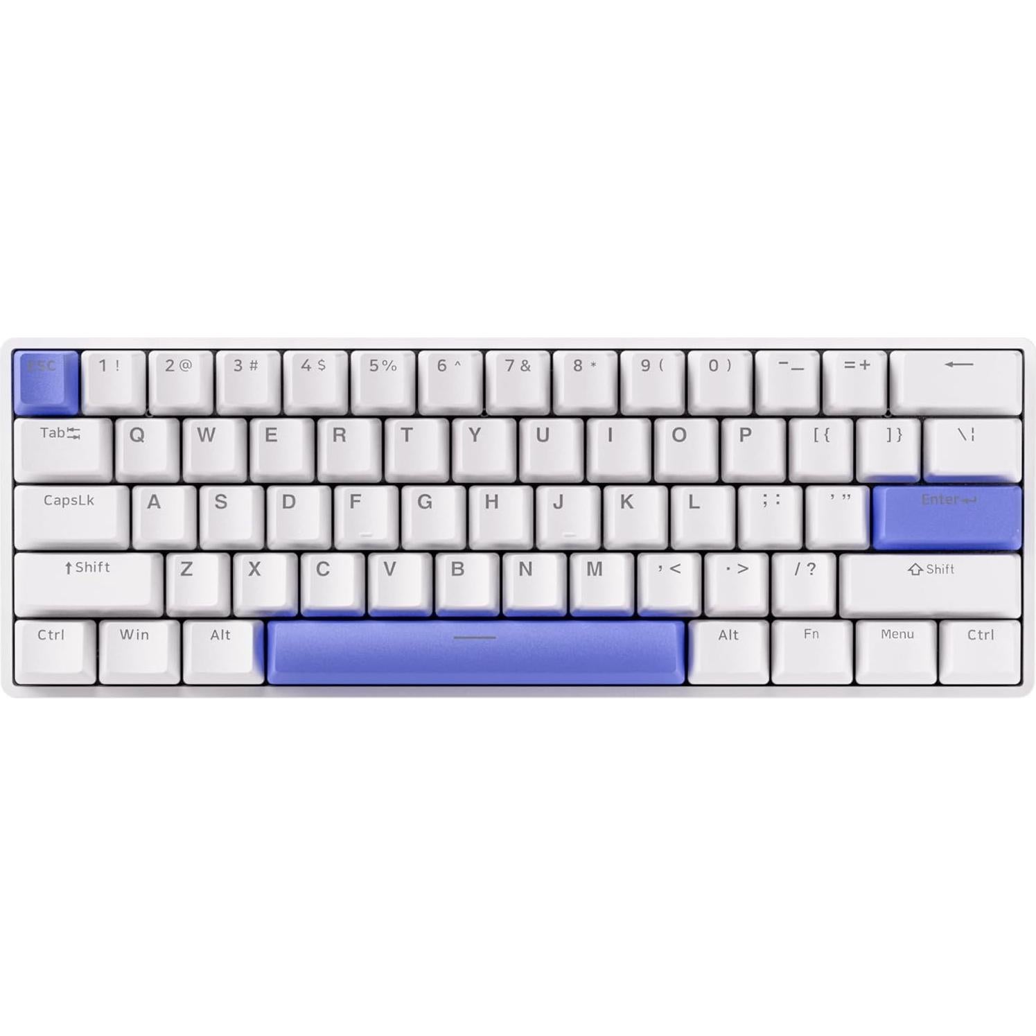 Teclado Mecánico Gaming DrunkDeer G60 TKL RGB 61 Teclas Blanco