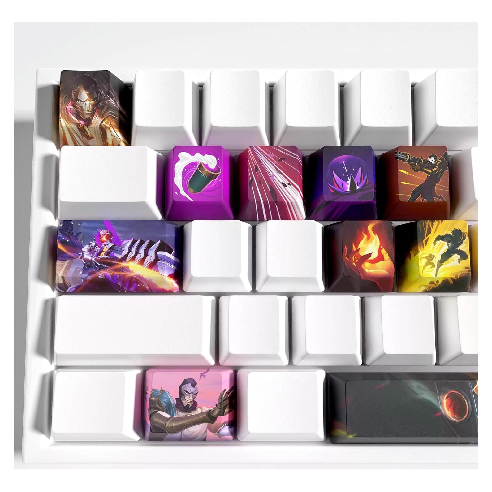 Juego de Teclas Mecánicas IYTYIR Jhin 12 Piezas PBT para PC