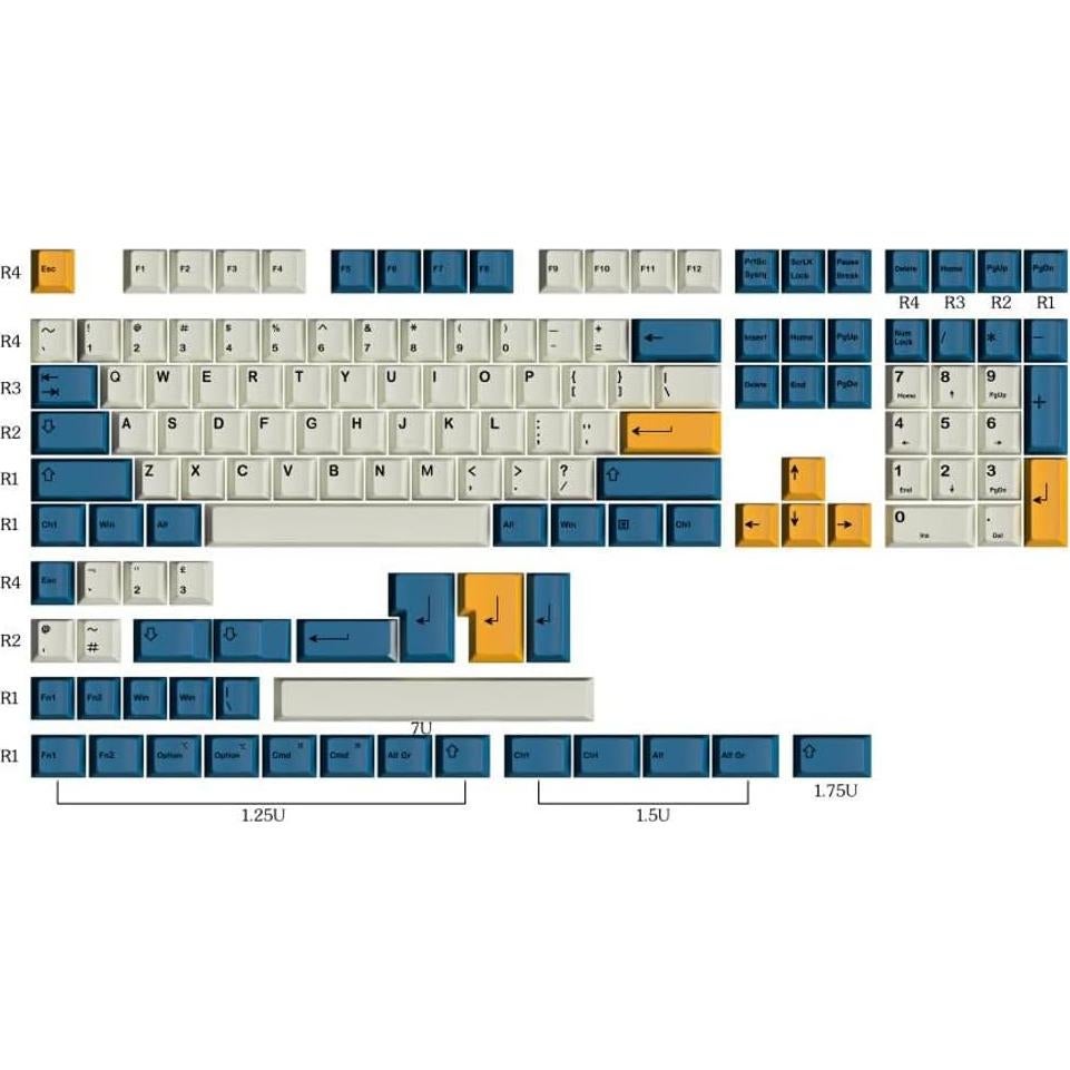 Teclas PBT de Sublimación de Tinte KOKOYAKA 139 Teclas