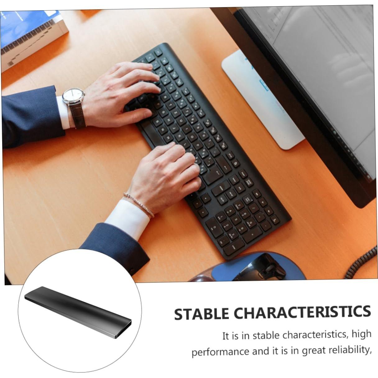 HOMSFOU Mechanical Keyboard Wrist Rest Pad Hand Support for Key Keyboards Ergonomic Design with Non Slip Base Stabilizes Typing and Reduces Arm Fatigue