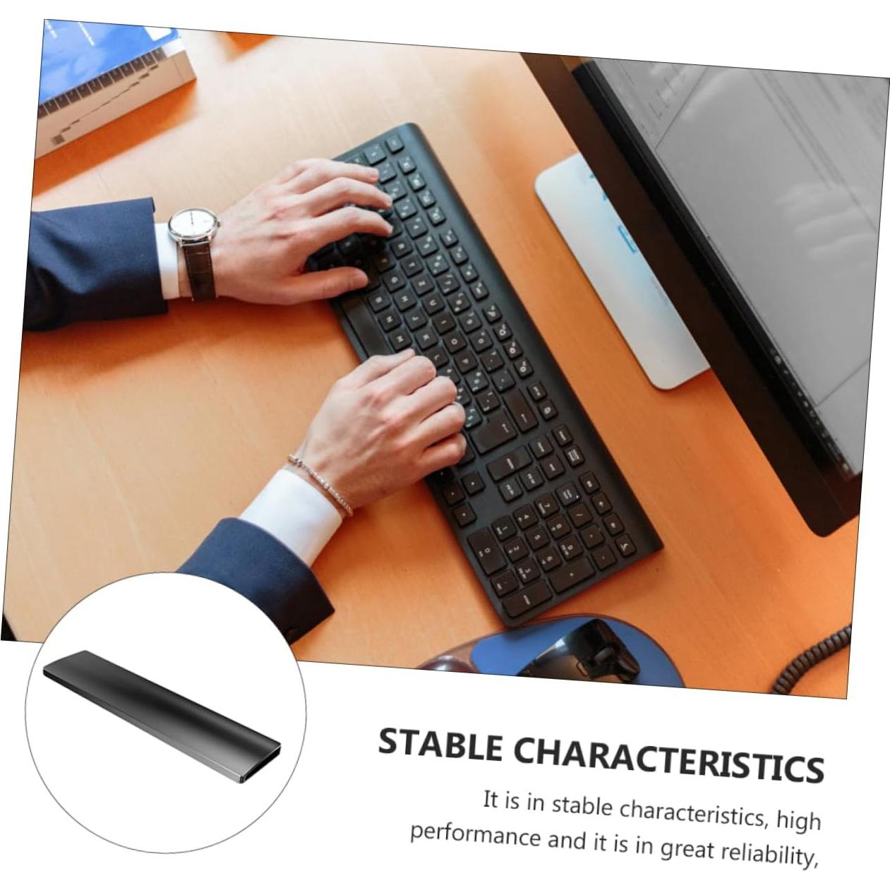 Almohadilla Ergonómica para Muñeca Gadpiparty - Teclado Mecánico Antideslizante