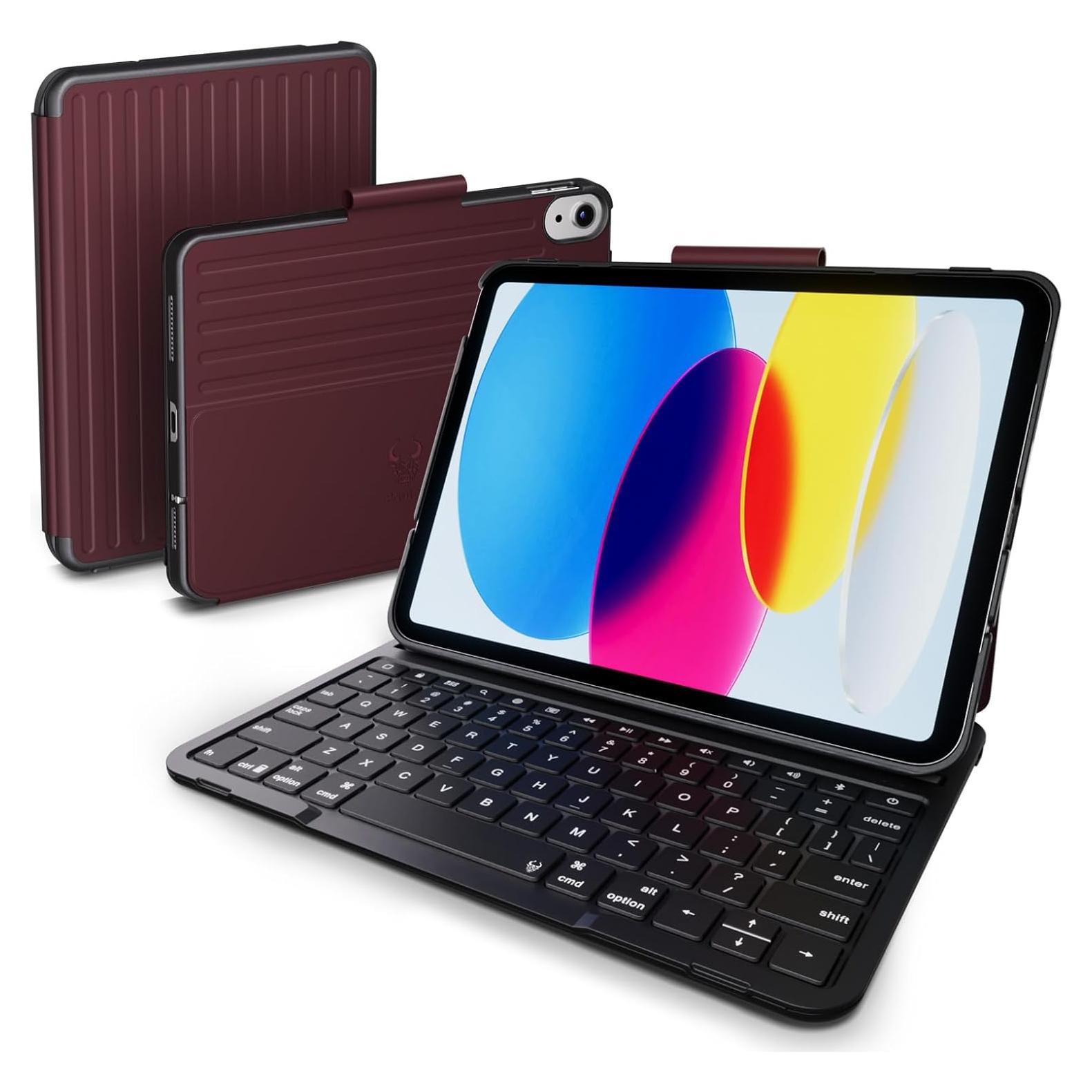 Funda con Teclado Inalámbrico PAUL B para iPad 10ª/11ª Gen 10.9"/11"