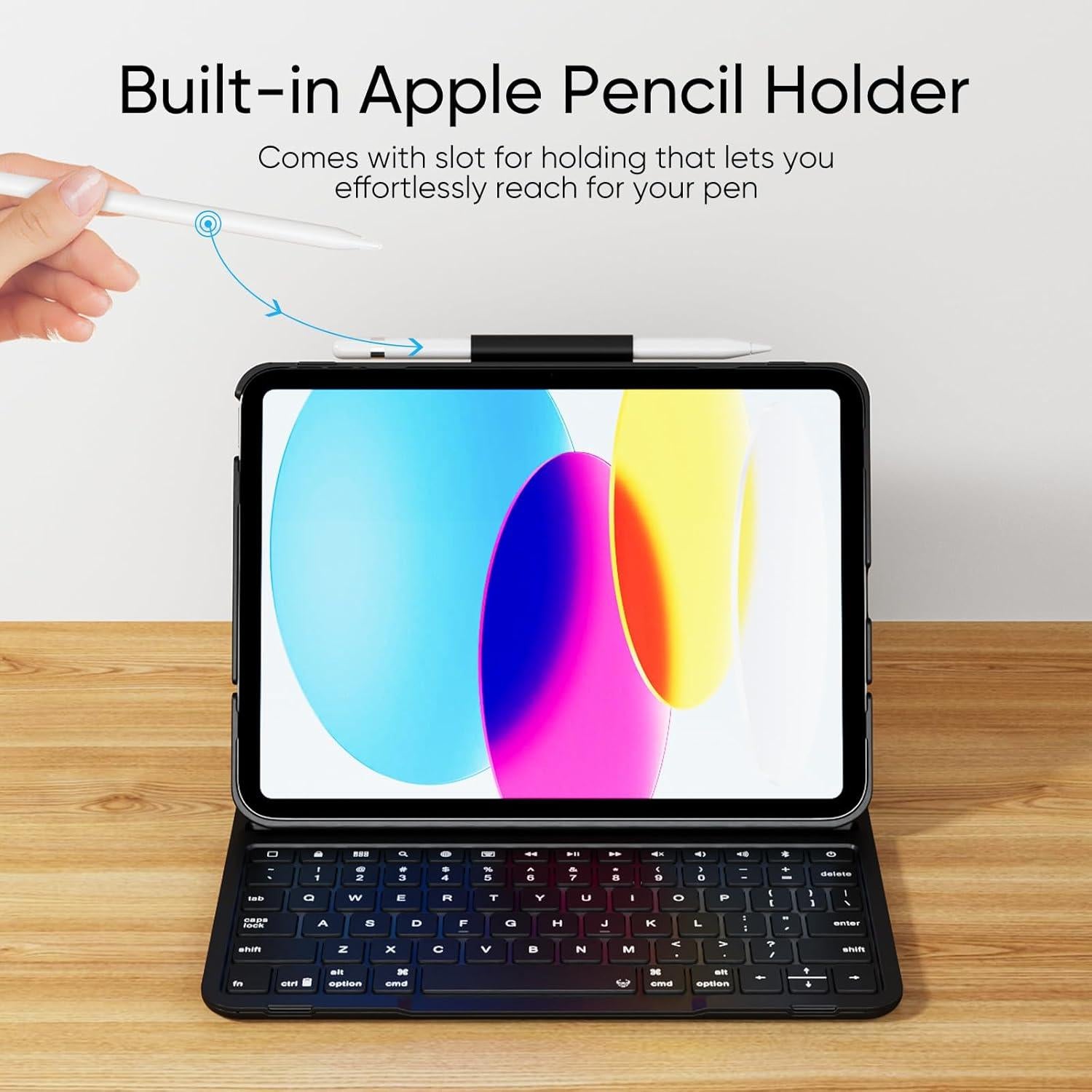 Funda con Teclado Inalámbrico PAUL B para iPad 10ª/11ª Gen 10.9"/11"