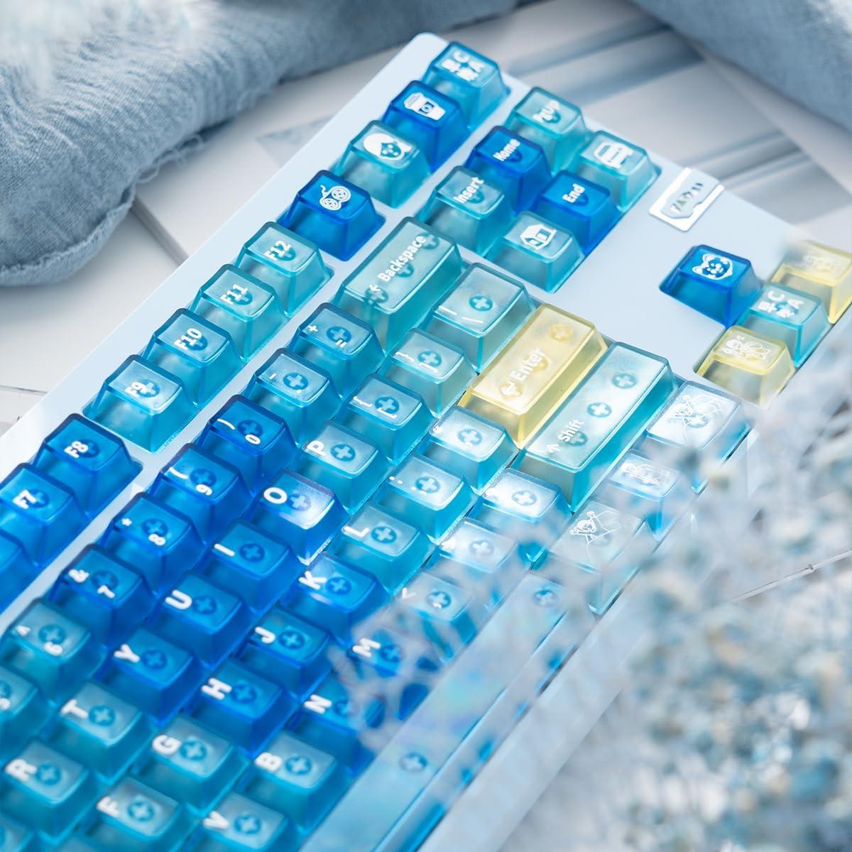 Juego de Teclas Transparentes Azules SUEHIODHY 150 Piezas MX