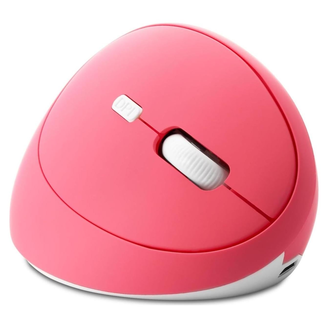 Ratón Vertical Inalámbrico Ergonómico Thanice Rosa 1600 DPI