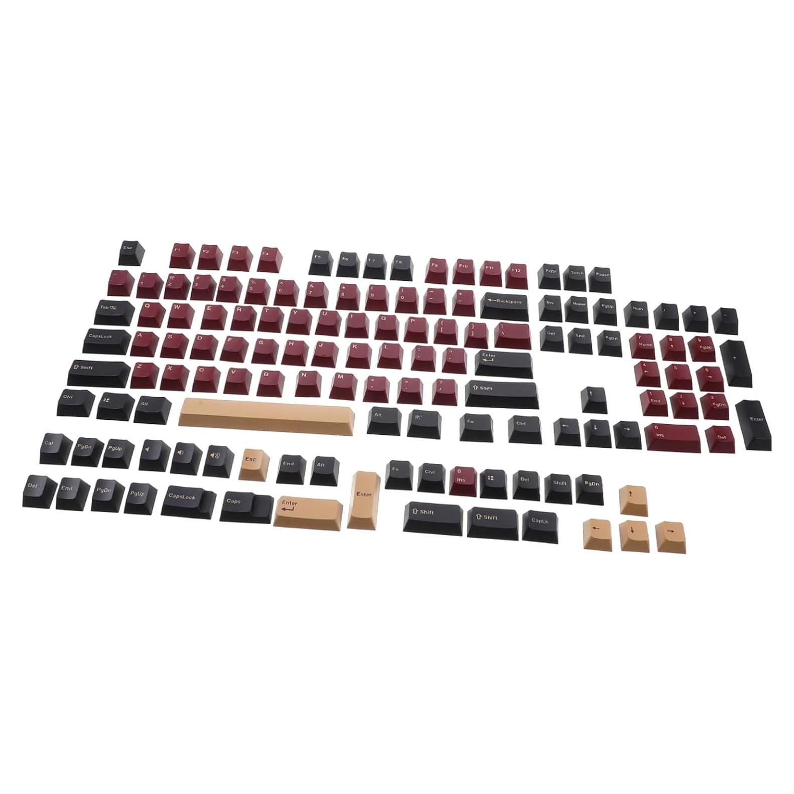 Homoyoyo Unique Keyboard Keycaps Keycaps for Mechanical Keyboards Ergonomic Comfortable Office School Supplies Accessories Red