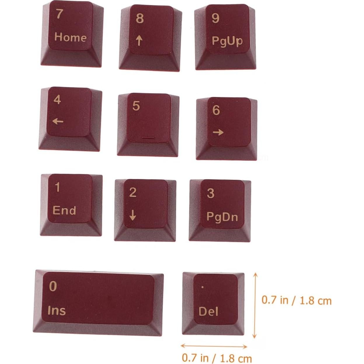 Homoyoyo Unique Keyboard Keycaps Keycaps for Mechanical Keyboards Ergonomic Comfortable Office School Supplies Accessories Red