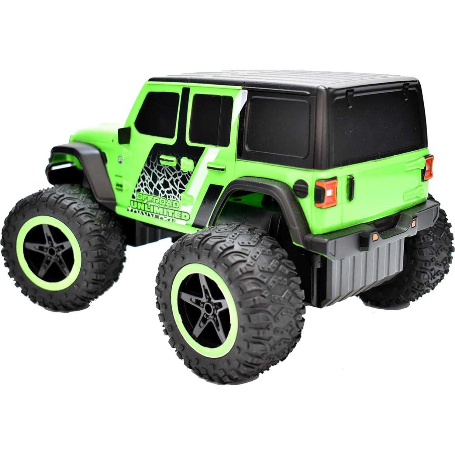Jeep Wrangler Sahara Unlimited R/C 1:16 Verde 2.4GHz Toy Shock