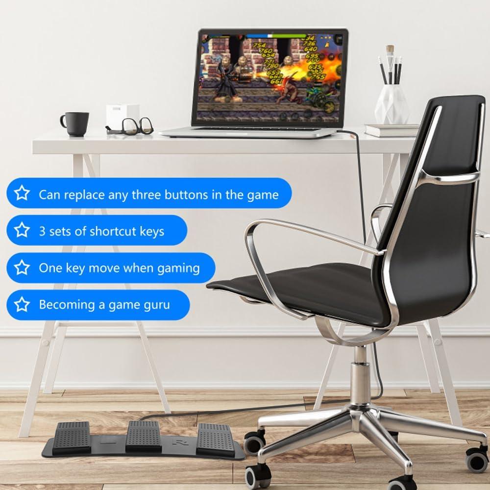 Pedal de Pie USB Triple PCsensor d63e7e9e - 3 Interruptores