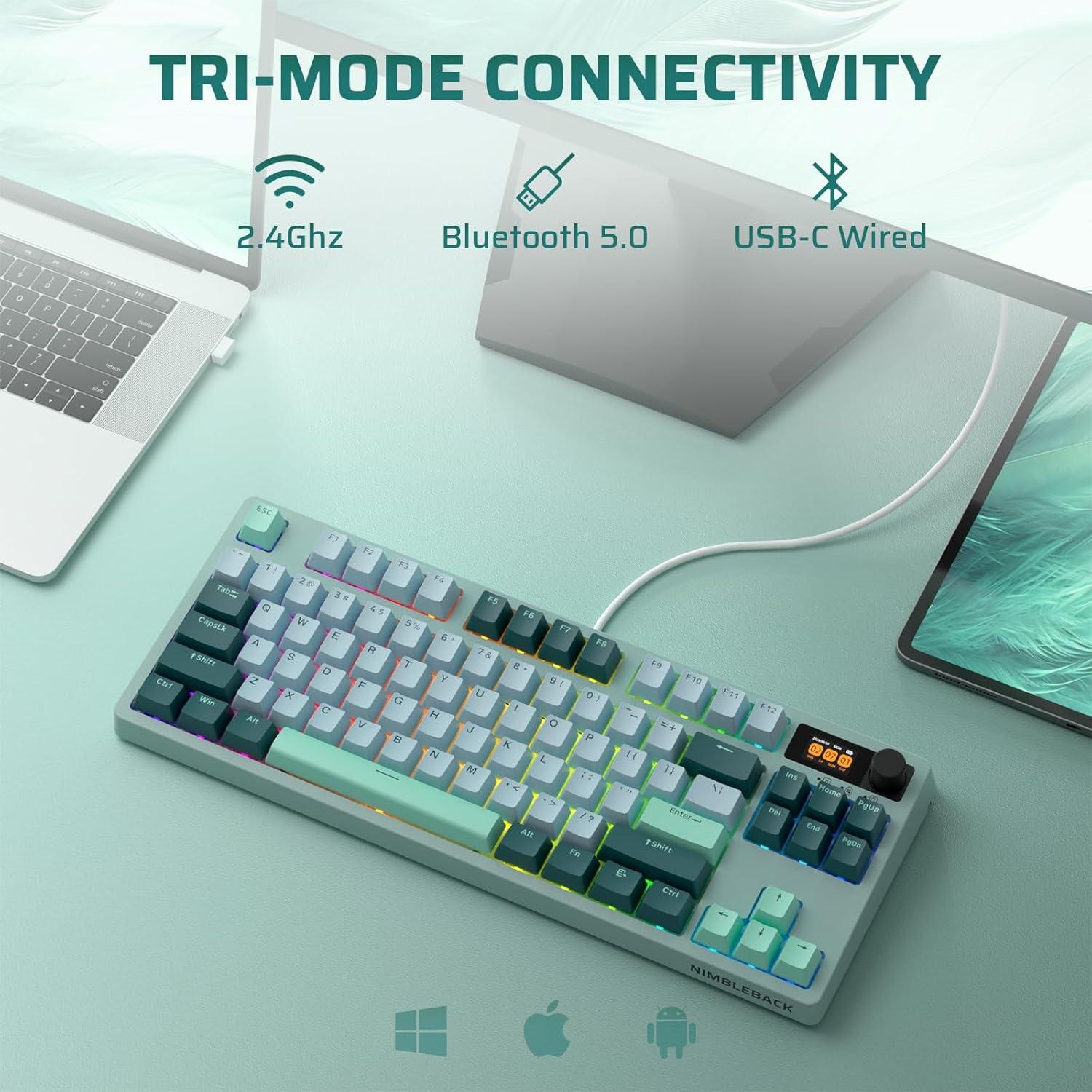 Teclado Mecánico Inalámbrico LTC NB841 PRO RGB 84 Teclas