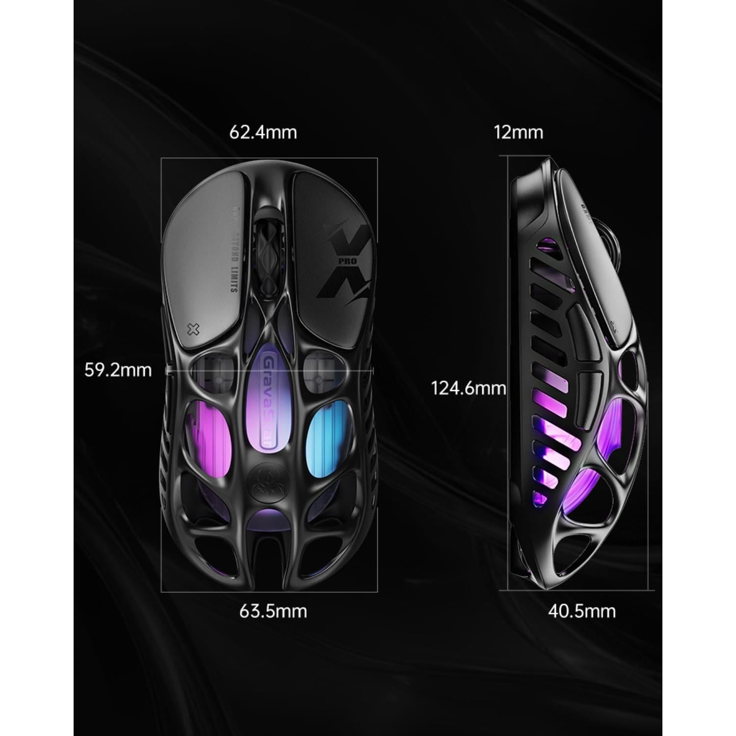 Ratón Gaming Inalámbrico GravaStar Mercury X Pro 32,000 DPI