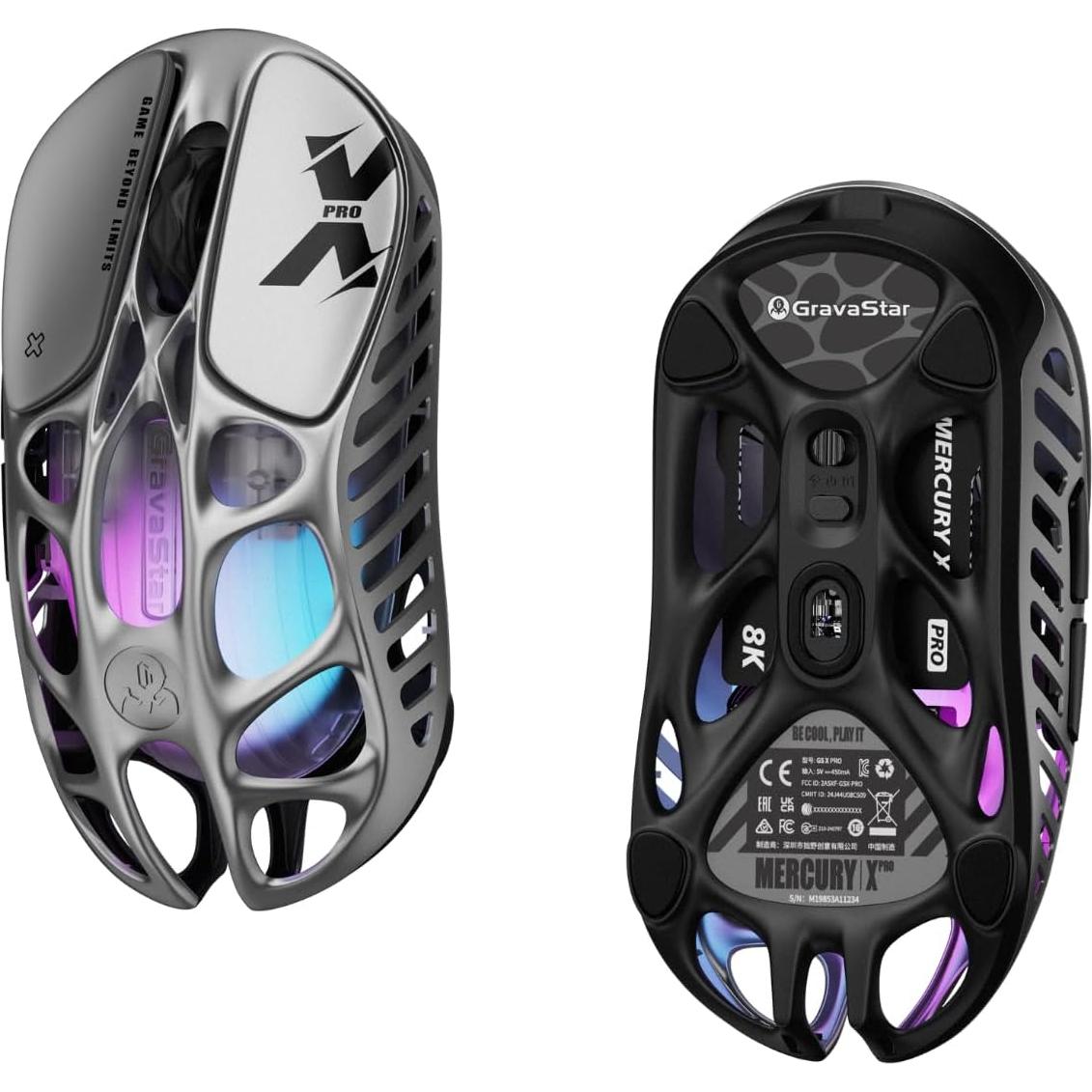 Ratón Gaming Inalámbrico GravaStar Mercury X Pro 32,000 DPI