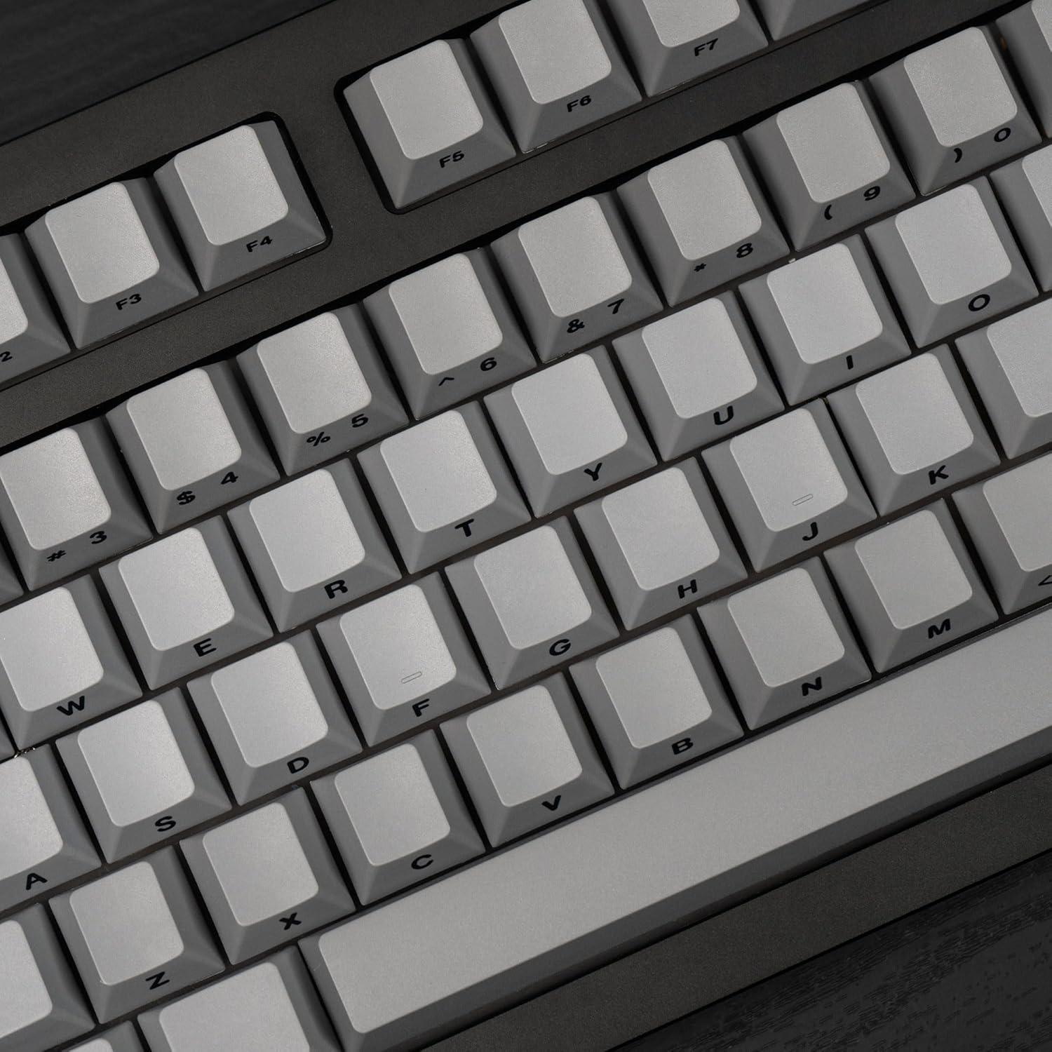 Juego de Teclas Grises PBT Mintcaps 107 Teclas para Mecánicos