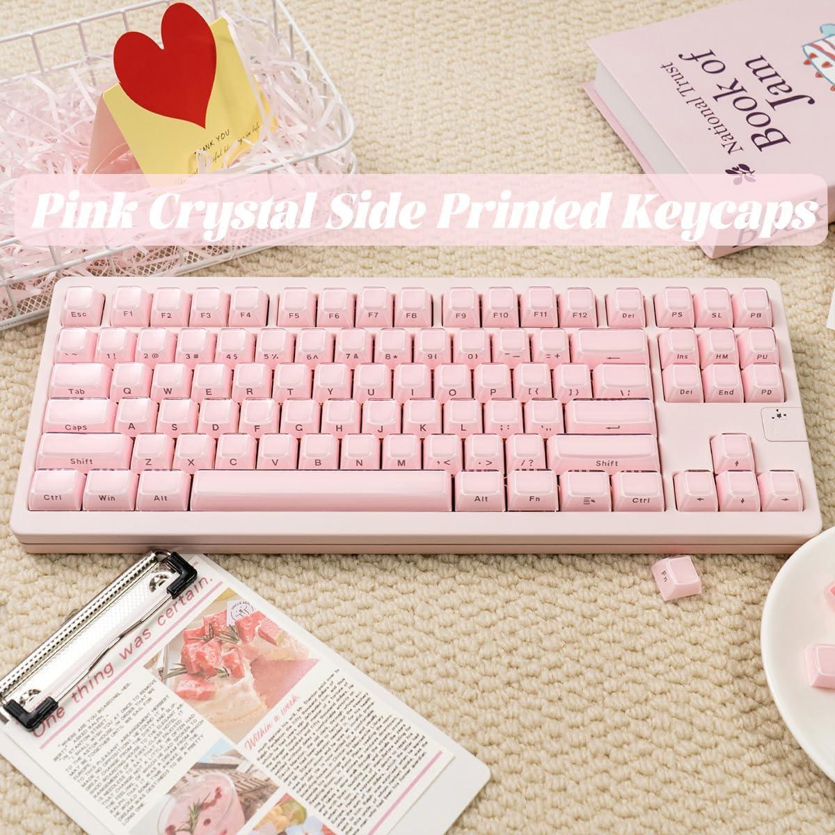 Teclas Mecánicas Personalizadas SUEHIODHY 113 Teclas Rosa