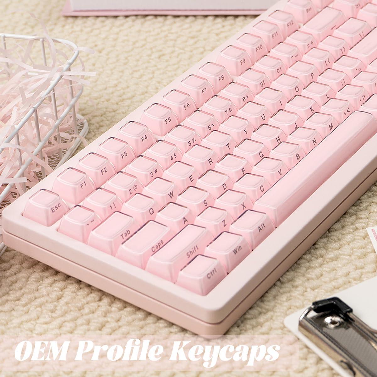 Teclas Mecánicas Personalizadas SUEHIODHY 113 Teclas Rosa