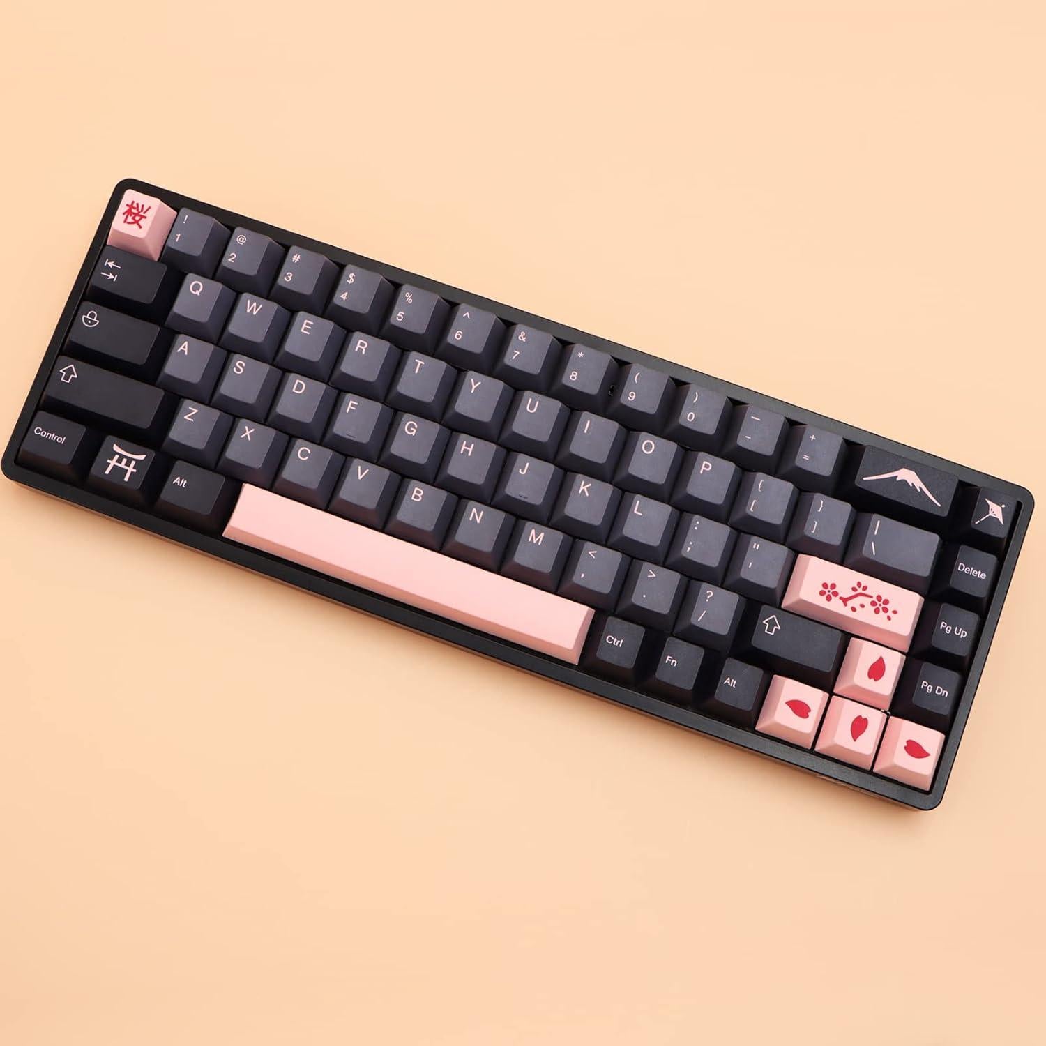 Set de Teclas Noche Sakura Molgria PBT 136 Teclas para Teclado