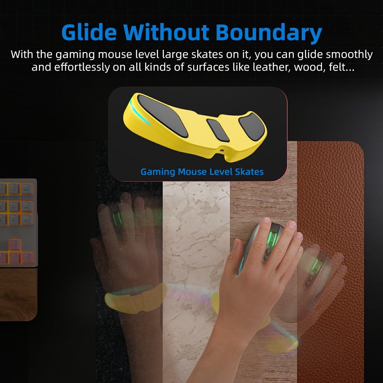 Reposapulgares Ergonómico IFYOO HornsX1 RGB Amarillo2