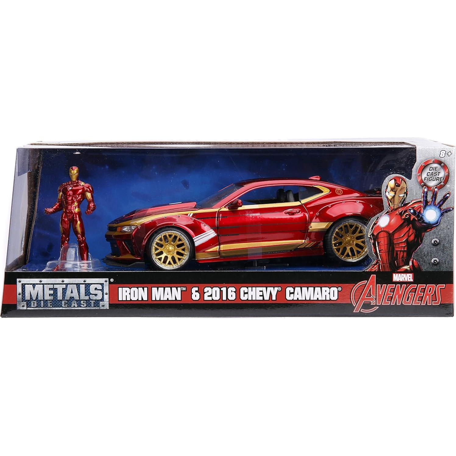 Auto de fundición Jada Toys 2016 Chevy Camaro SS Iron Man 27.94 cm