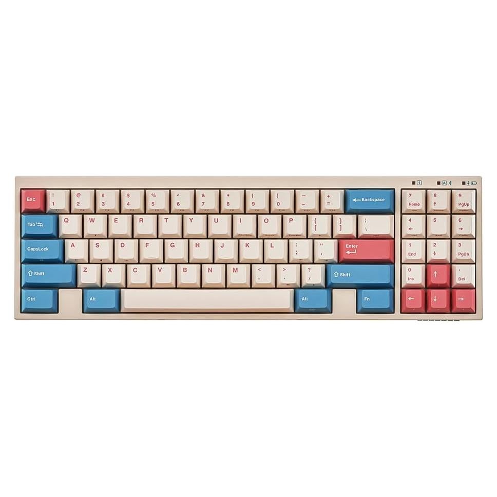 Teclado Mecánico Bluetooth Leopold FC730MBT V2 Coral/Azul