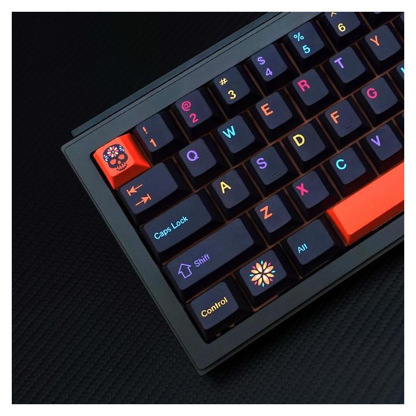 Teclas de Teclado Mecánico KBDiy Mictlán 143 PBT Naranja