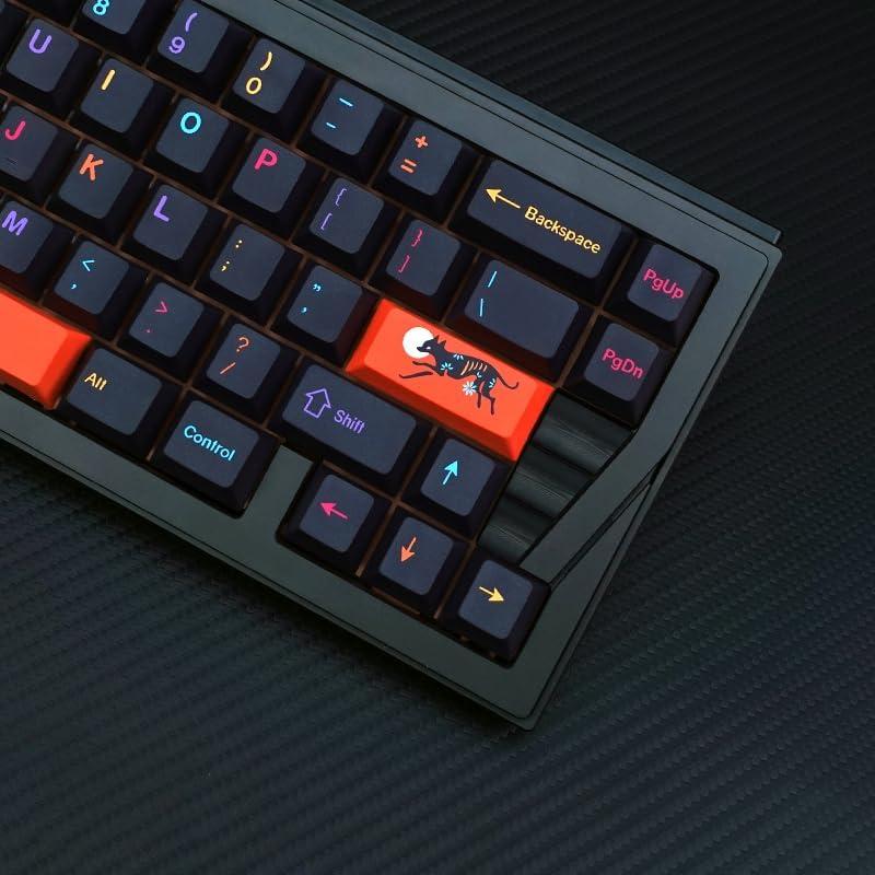 Teclas de Teclado Mecánico KBDiy Mictlán 143 PBT Naranja