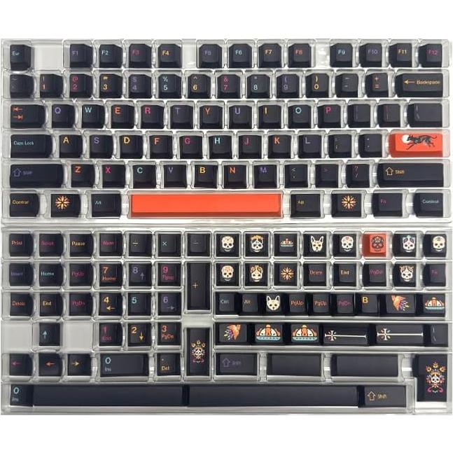 Teclas de Teclado Mecánico KBDiy Mictlán 143 PBT Naranja