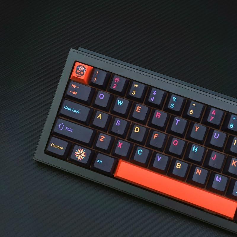 Teclas de Teclado Mecánico KBDiy Mictlán 143 PBT Naranja
