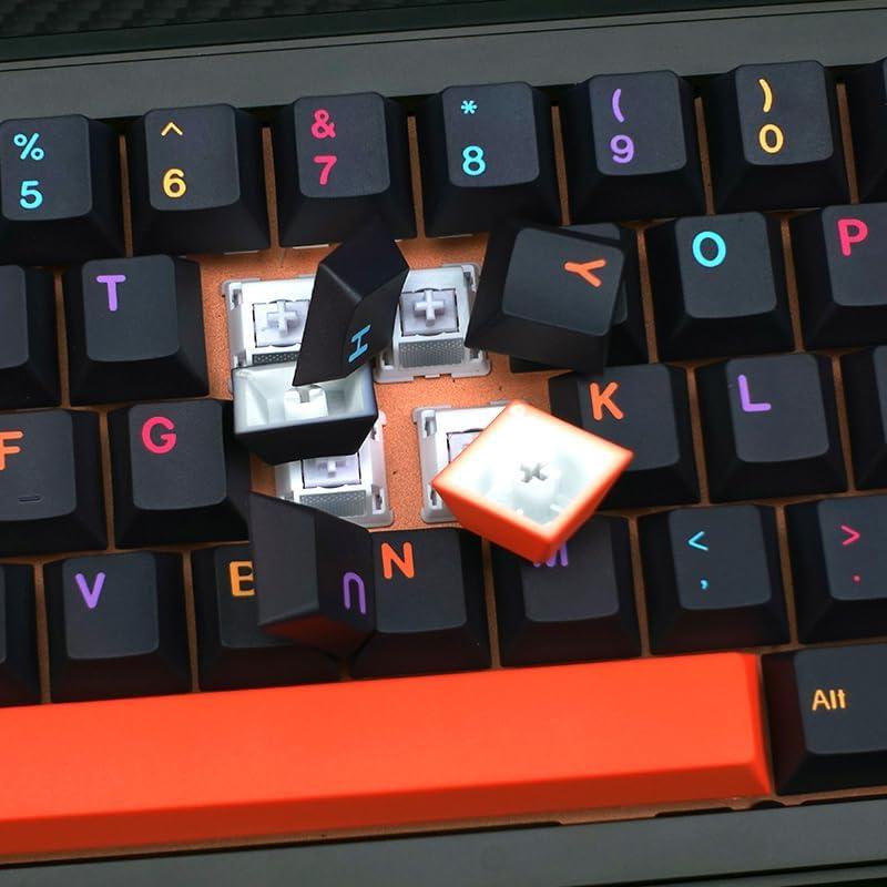 Teclas de Teclado Mecánico KBDiy Mictlán 143 PBT Naranja