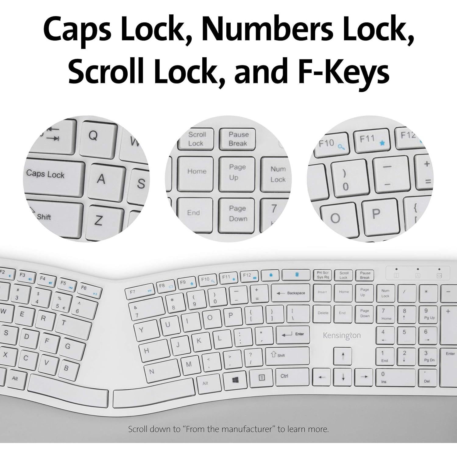 Teclado y Ratón Inalámbricos Ergonómicos Kensington Pro Fit