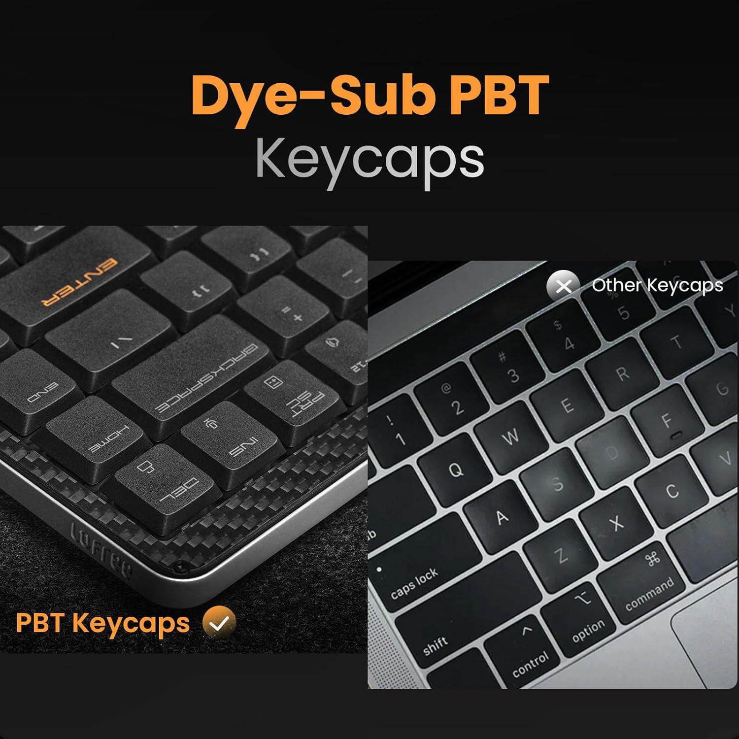 Teclado Mecánico Lofree Edge Bluetooth 75% Gris Volcán