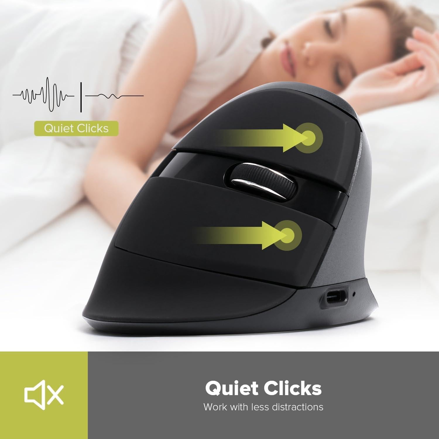 Combo Teclado Ergonómico Completo DeLUX y Ratón Vertical Inalámbrico