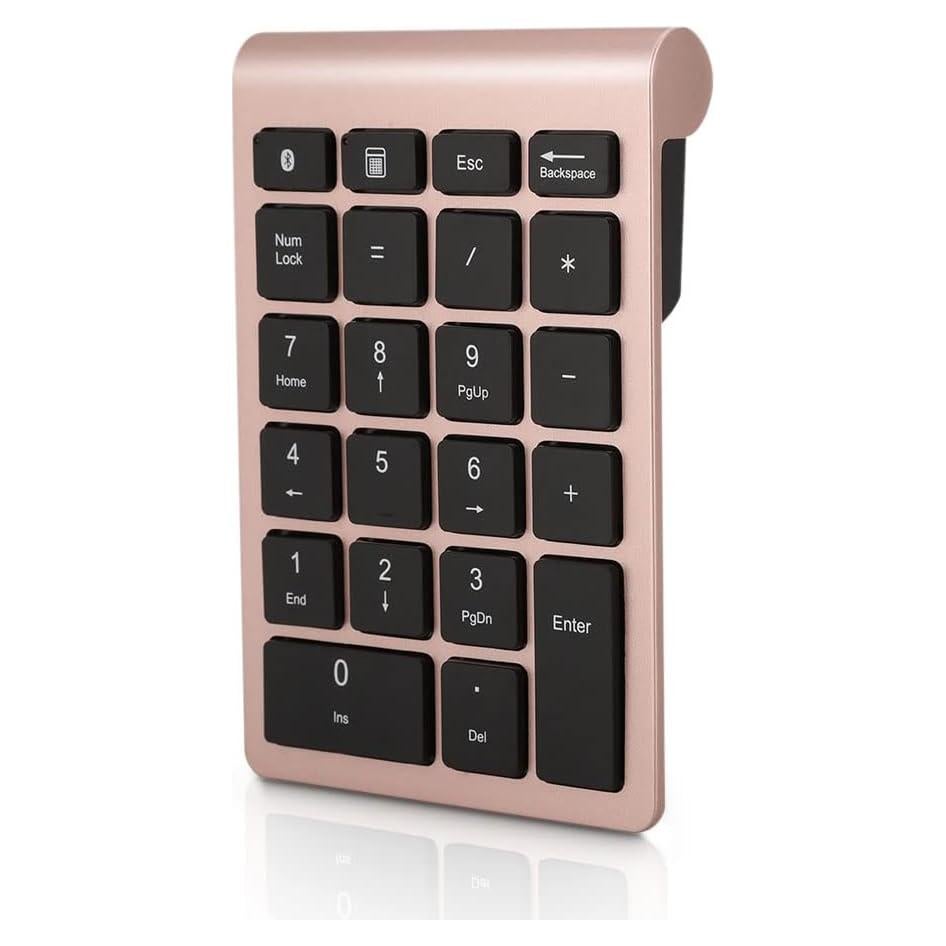 Teclado Numérico Bluetooth Gugxiom 22 Teclas Dorado