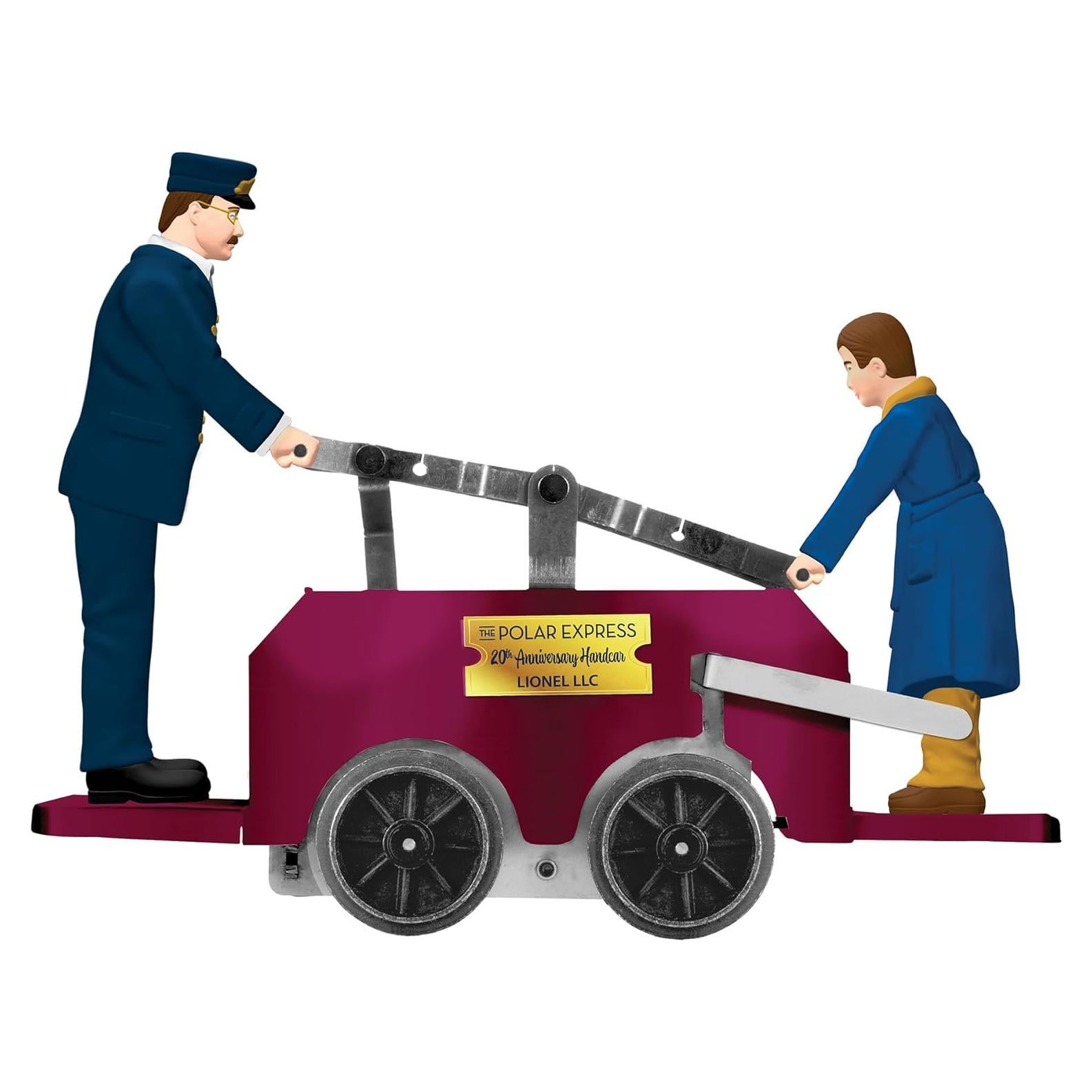 Carro de Manivela Burdeos Lionel O Gauge 20 Aniversario Expreso Polar