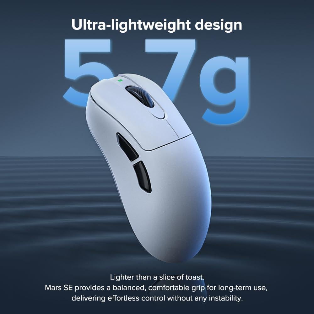 Ratón Gaming Inalámbrico Kysona Mars SE 24000 DPI Ergonómico