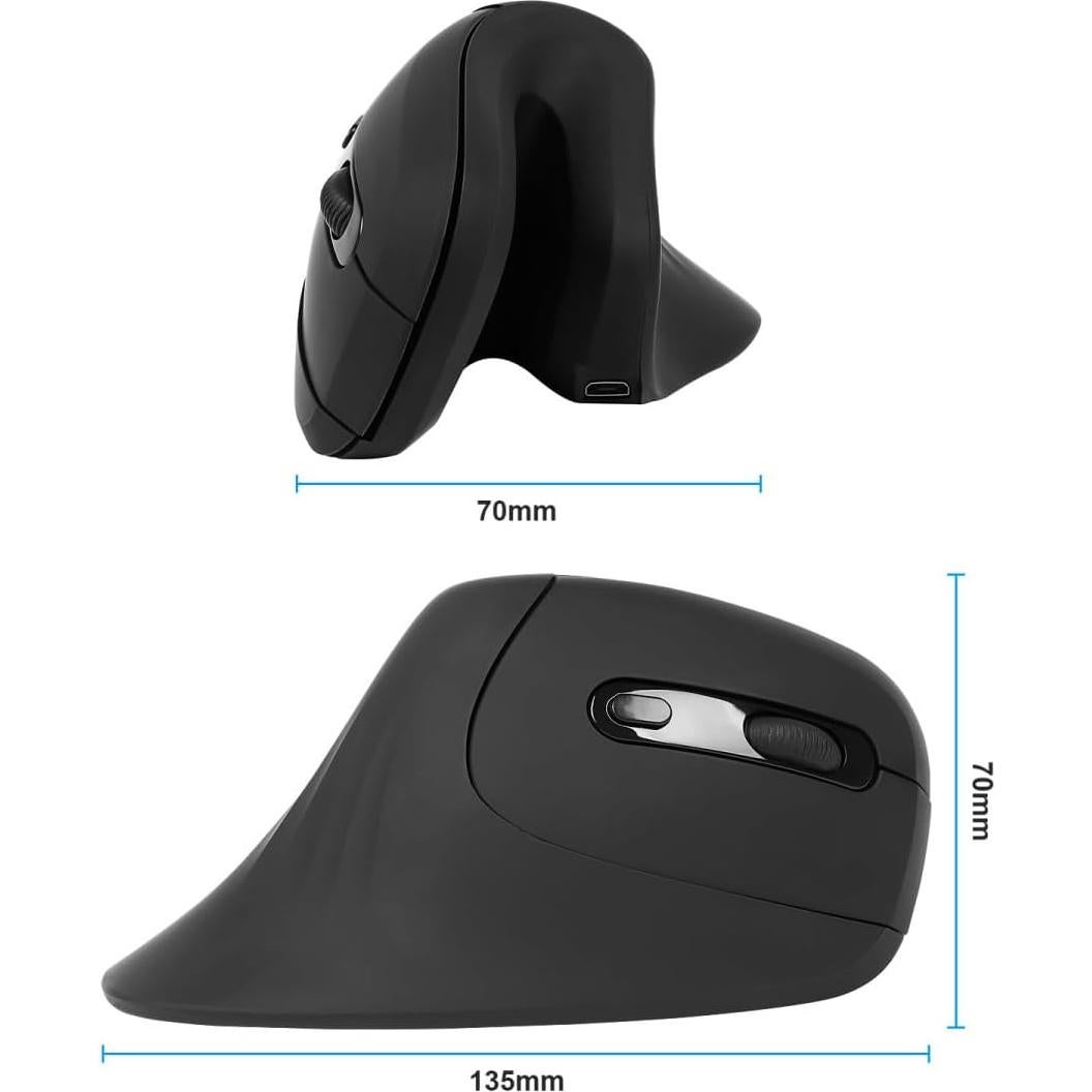 Ratón Ergonómico Inalámbrico LuolaProject 2.4GHz Recargable