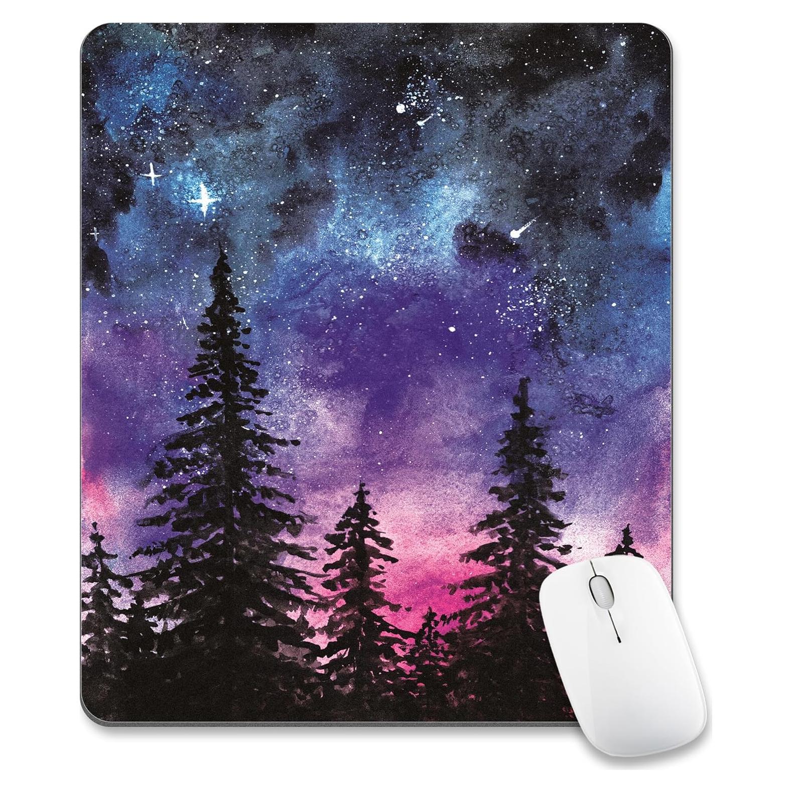 Alfombrilla de Ratón Oyanx1 Púrpura Bosque 24x20 cm Antideslizante