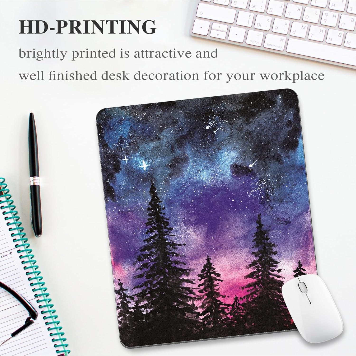 Alfombrilla de Ratón Oyanx1 Púrpura Bosque 24x20 cm Antideslizante