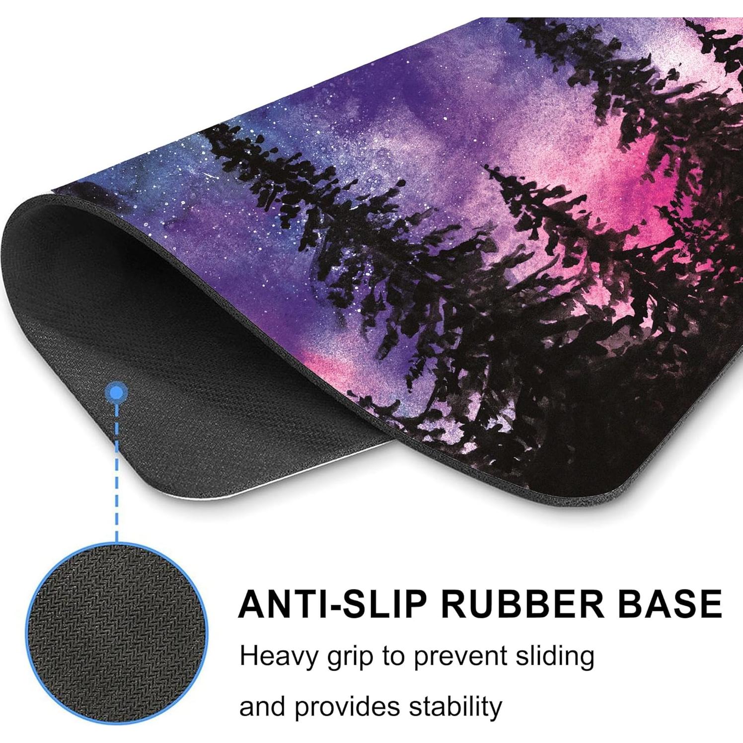 Alfombrilla de Ratón Oyanx1 Púrpura Bosque 24x20 cm Antideslizante