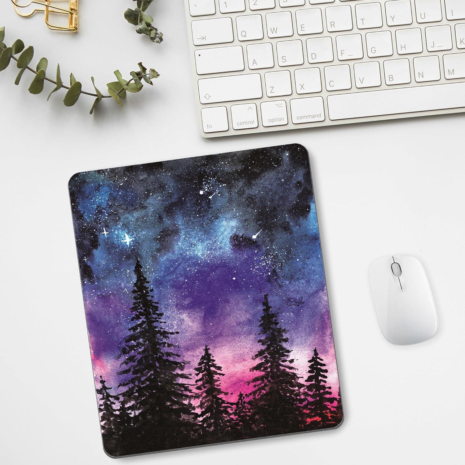 Alfombrilla de Ratón Oyanx1 Púrpura Bosque 24x20 cm Antideslizante