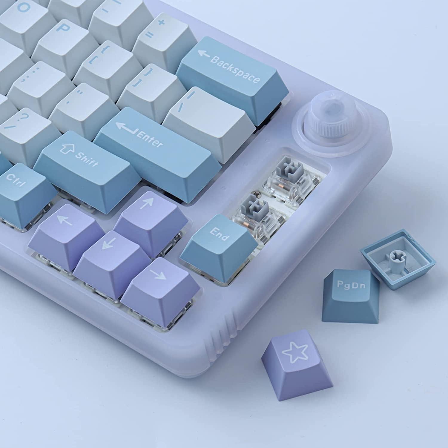 Juego de Teclas Mecánicas JOMKIZ 173 PBT Doble Inyección ISO ANSI