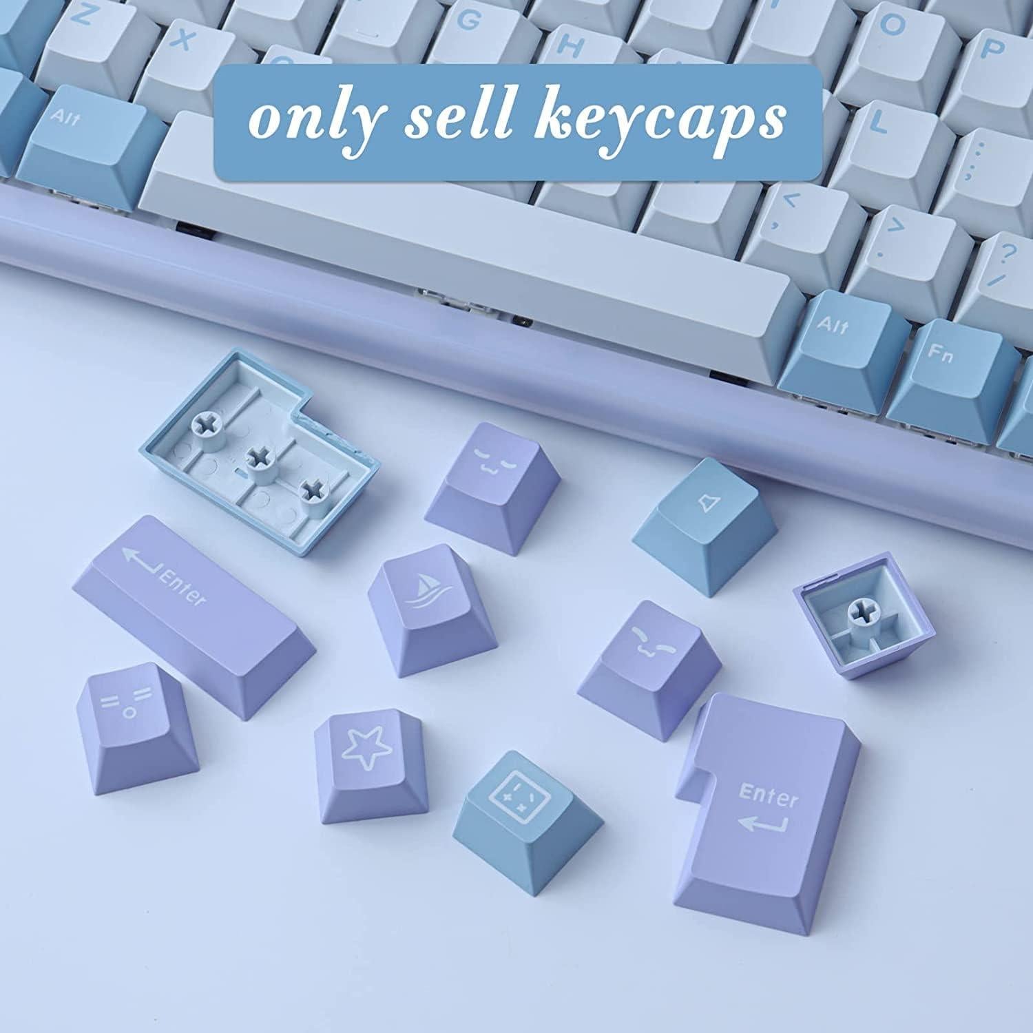 Juego de Teclas Mecánicas JOMKIZ 173 PBT Doble Inyección ISO ANSI