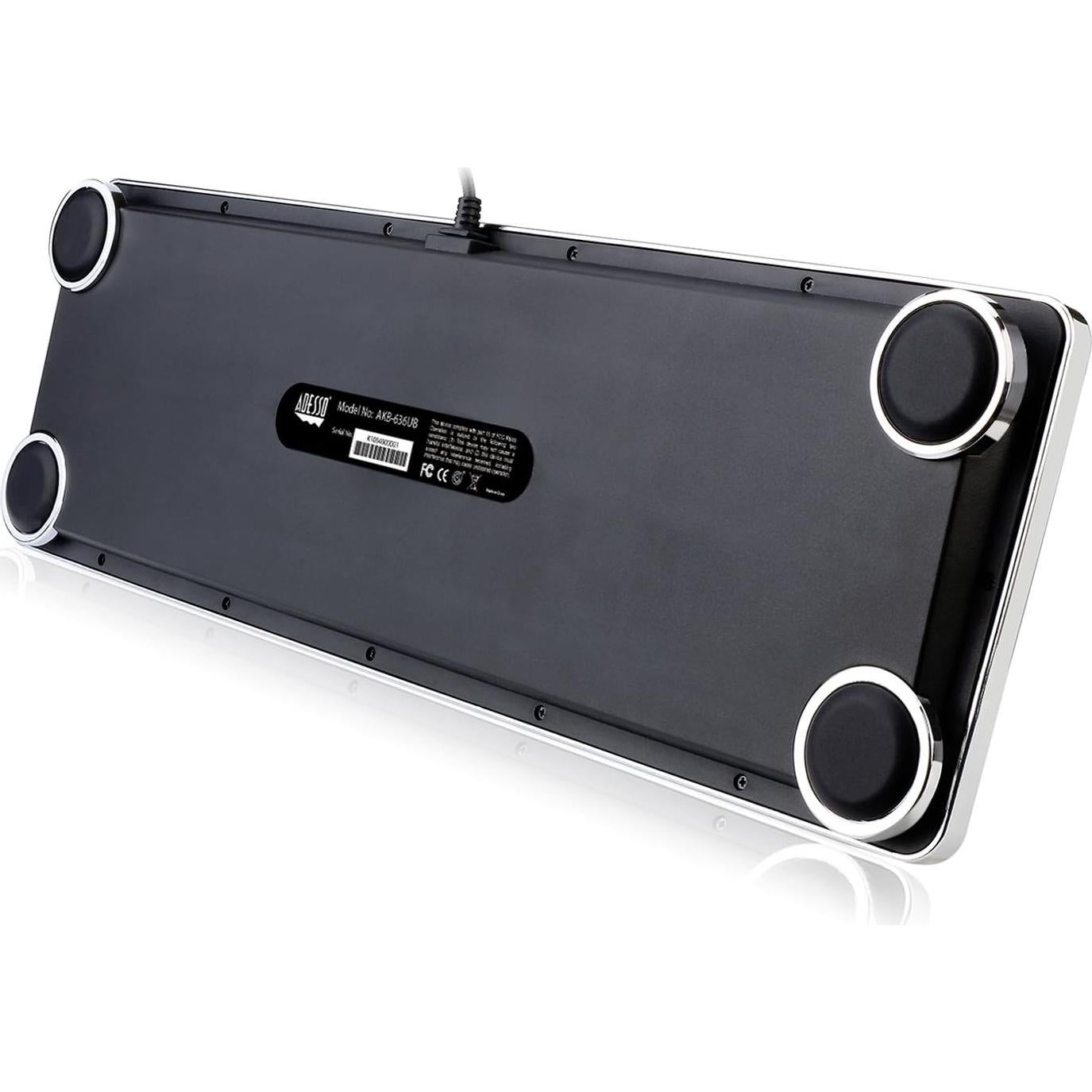 Teclado Mecánico Retro Adesso AKB-636UB Plata USB