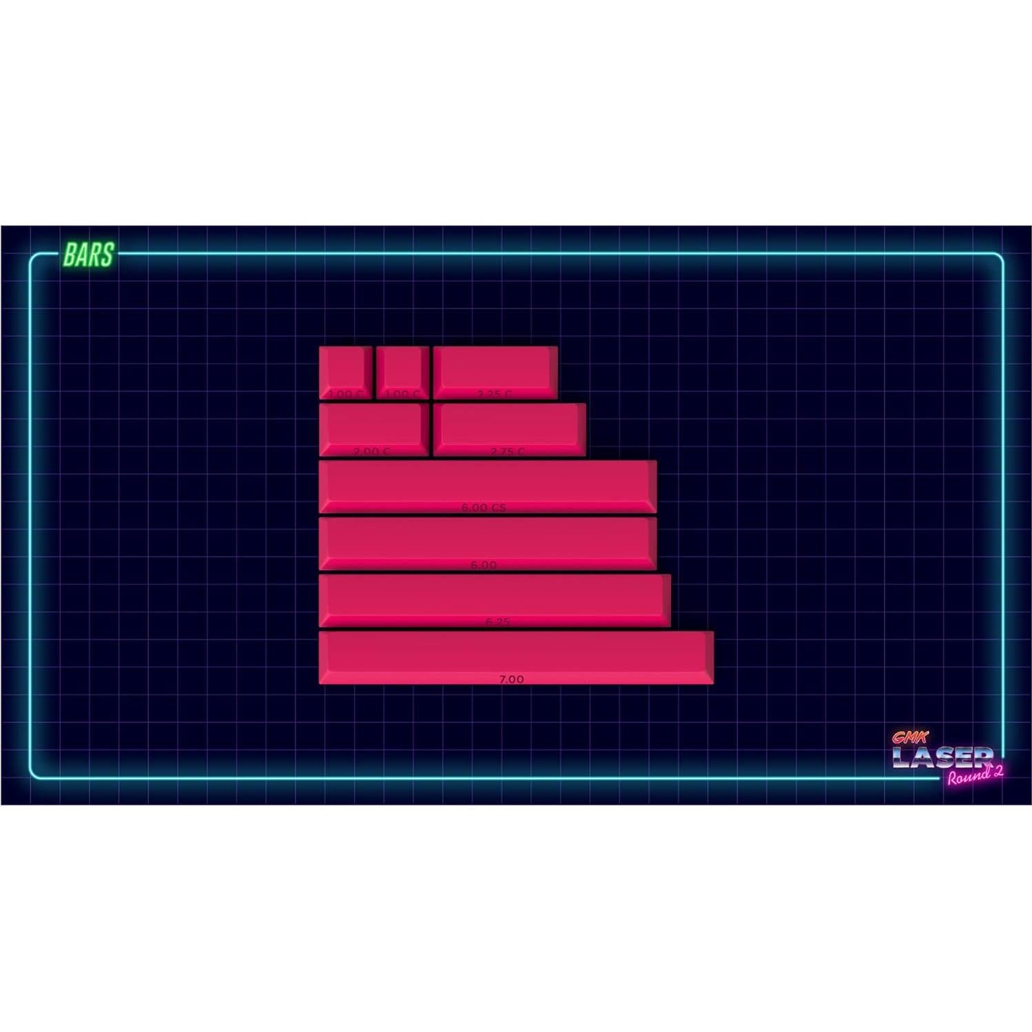 Conjunto de Teclas Personalizadas DROP MiTo GMK Laser - 9 Teclas